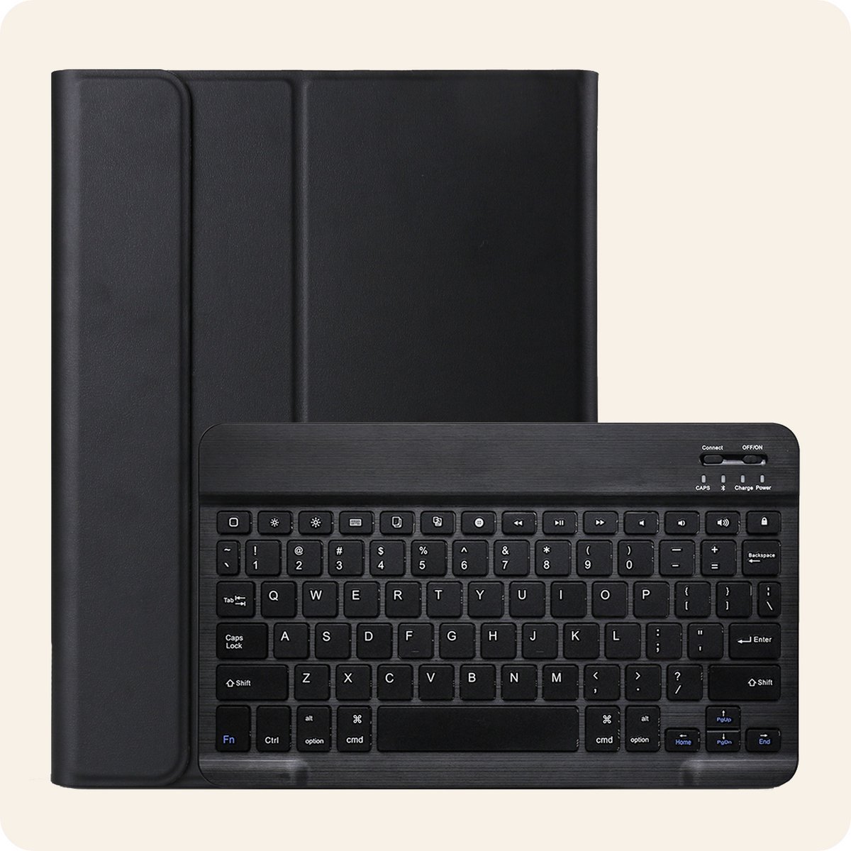 Hoesje - Geschikt voor Apple iPad A16/A18 (2025/2026) - 11 inch (11e & 12e generatie) - Keyboard Book Cover - Toetsenbord Case - Hoes - Zwart — cadeau in Telefoon & Tablet - foto 6