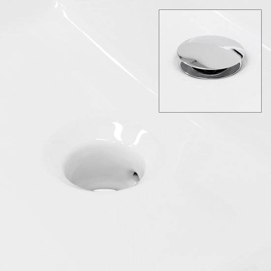 Lavabo 415 x 360 x 130 mm céramique blanc