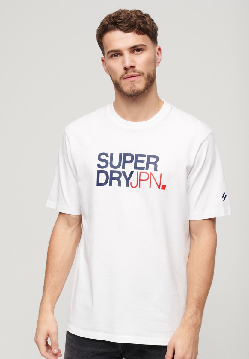 Superdry Sportwear Logo T-shirt met losse pasvorm Heren Tops Wit