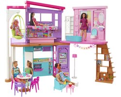Barbie Malibu Huis - Barbie huis - 2 verdiepingen met barbie meubels