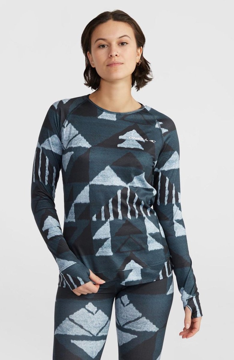 Ondershirt O’Neill Women Baselayer Top Triangle Ikat Blauw