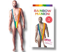 Mankini Regenboog – One Size | Hilarisch & Sexy Kostuum PRIDE