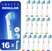 Cosity - 16x Têtes de brosse pour Oral-B et Braun - Blanc