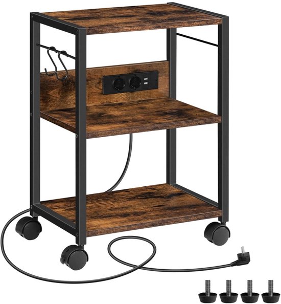 Printerstandaards Vloer-tot-plafond Printerstandaardrek Desktop PC Hoofdframe Chassis Opbergrek Meerlagig kantoor Mobiele kast voor thuiskantoor (Color : G7