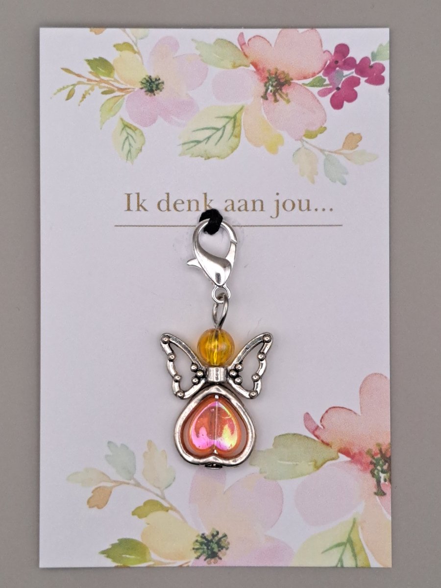 Geluksengeltje - Engel - Engeltje - Wenskaart - Gelukspoppetje - Pockethug - Pocket hug - Troostkaartje - een Engeltje voor jou - Geluksengel, Guardian Angel - Beschermengel