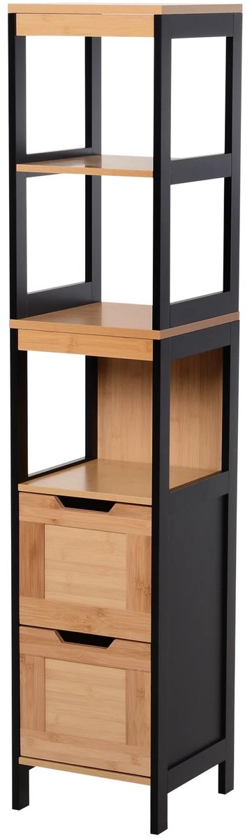 Opberg kast - Opbergkast - Organizer - Badkamerkast - Badkamer Kast - Badkamerkasten Hoog - Badkamerkastje - Badkamer Kastje - Kast - Badkamer - Wit - Badkamerkast - Badkamer Accessoires - Badkamermeubel - Badkamermeubels