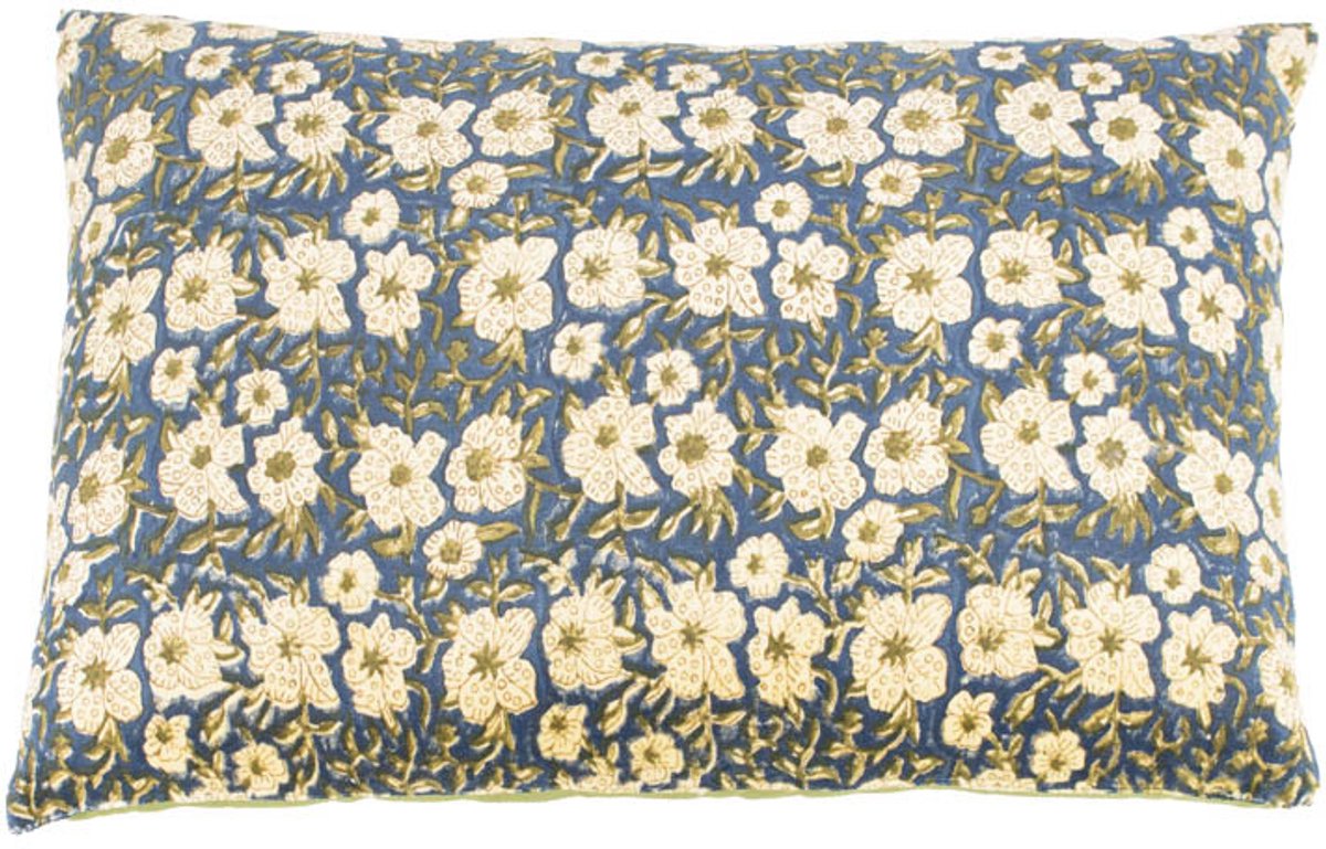 Homebound by Kolony HomeBound by KY | Kussen floral smaragd | sierkussen Groen