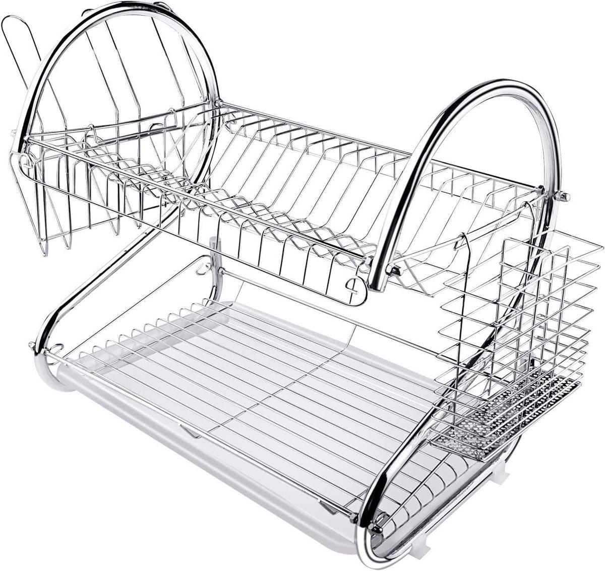 Afdruiprek voor Keuken - Praktisch en Stijlvol - 1 stuk - Zilver