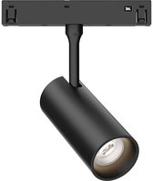 Spot LED magnétique sur rail 48 V - Brinton Magni - 10 W 810 lm 24 D - Wit naturel 4 000 K - Zwart