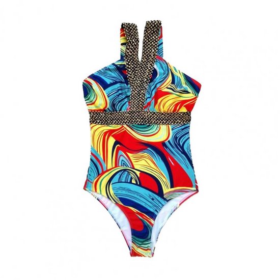 Maillot de Summer - Coloré - Paillettes Dorées - Dos Nu - Bikini