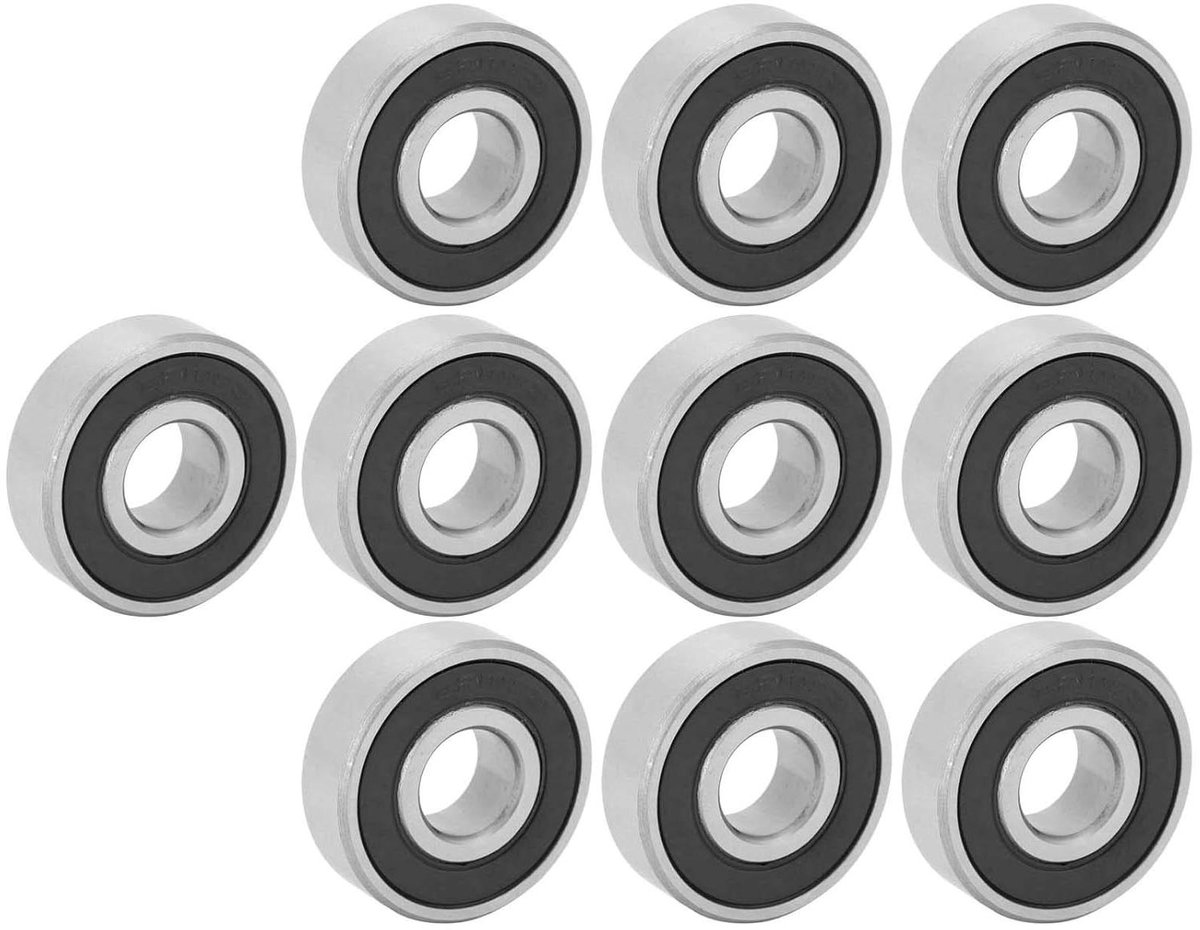 6201-2RS Groefkogellagers van Bär - Staal, verpakking van 10 stuks