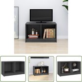VidaXL Tv-meubel 80x36x50 Cm Bewerkt Hout Hoogglans Wit   Tv Meubel   Tv Meubelen   Tv Kast   Opbergkast 744389851