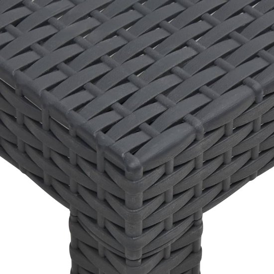 vidaXL Loungeset 2-delig - Antraciet - Rattanlook Tuinstoel - Lounge Set - Buitentijd - Relaxen - Tuinset