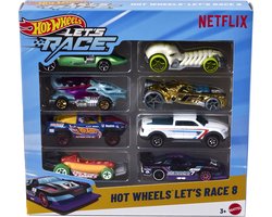 Hot Wheels Let's Race 8-pack - uit de Netflix serie
