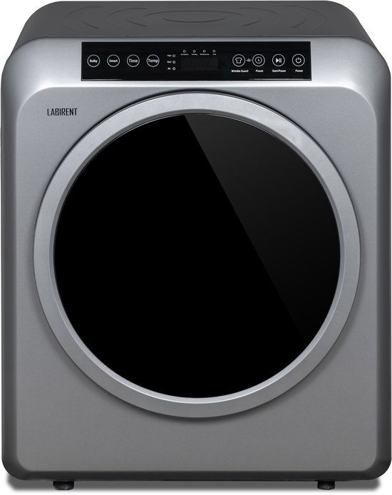 Labirent GDZ60-618E - Wasdroger - 6kg Laadvermogen - Luchtafvoerdroger - 6 Programma's - Kleine Vrijstaande Droger - 1500W - Donkergrijs