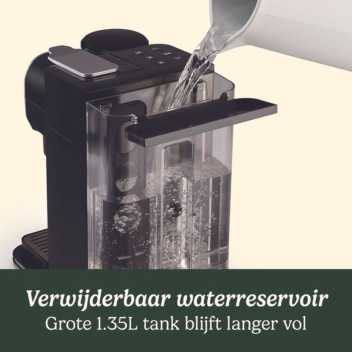 Cuisinart - Single Serve Koffiezetapparaat - Filterkoffie - Ingebouwde RVS koffiemolen - 3 kopgroottes - Herbruikbare filterpod - Zwart — afbeelding 2