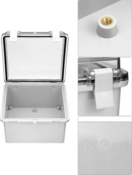 Boîte De Jonction Extérieure étanche, ABS Gris 15,7 X 11,8 X