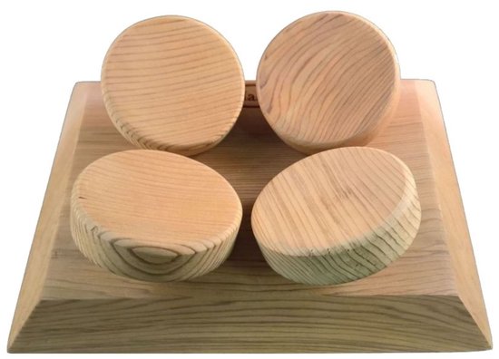 Halu ergonomische hoofdsteun voor Sauna - Vierkant - Red Cedar