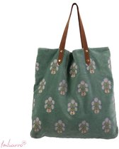 Imbarro - Shopper - Tas - Strandtas - Boodschappentas - Velvet - Fleurville - Bloemen
