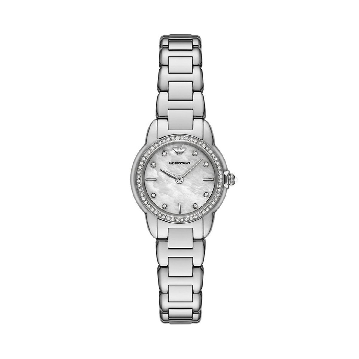 Emporio Armani AR11669 Dames Horloge 26mm - Zilverkleurig