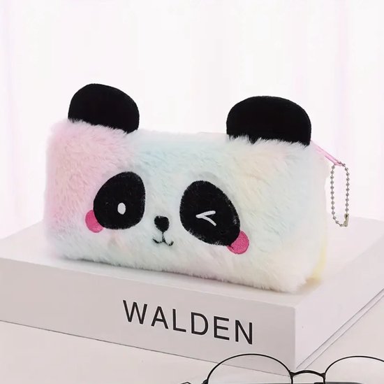 Panda Etui | Zachte pluchen etui | Wit | Ideaal voor school of Toilettas voor kinderen | Potlood Etui | Pluizige Etui | potlood houder | Heerlijk fluffy van Emojishop
