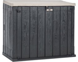 Toomax Stora Way opbergbox en containerbox - 1270L - Antraciet - weer- en vorstbestendig - zeer geschikt als kussenbox of containerbox voor in de tuin