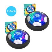 Pack de 2 Hover Ball TechEssentials - Rechargeable - Siècle des Lumières LED - 18 cm - Bumper Souple | Voetbal en salle - Vol stationnaire - Football propulsé par Air - Vol - Intérieur - Vol - Cadeau