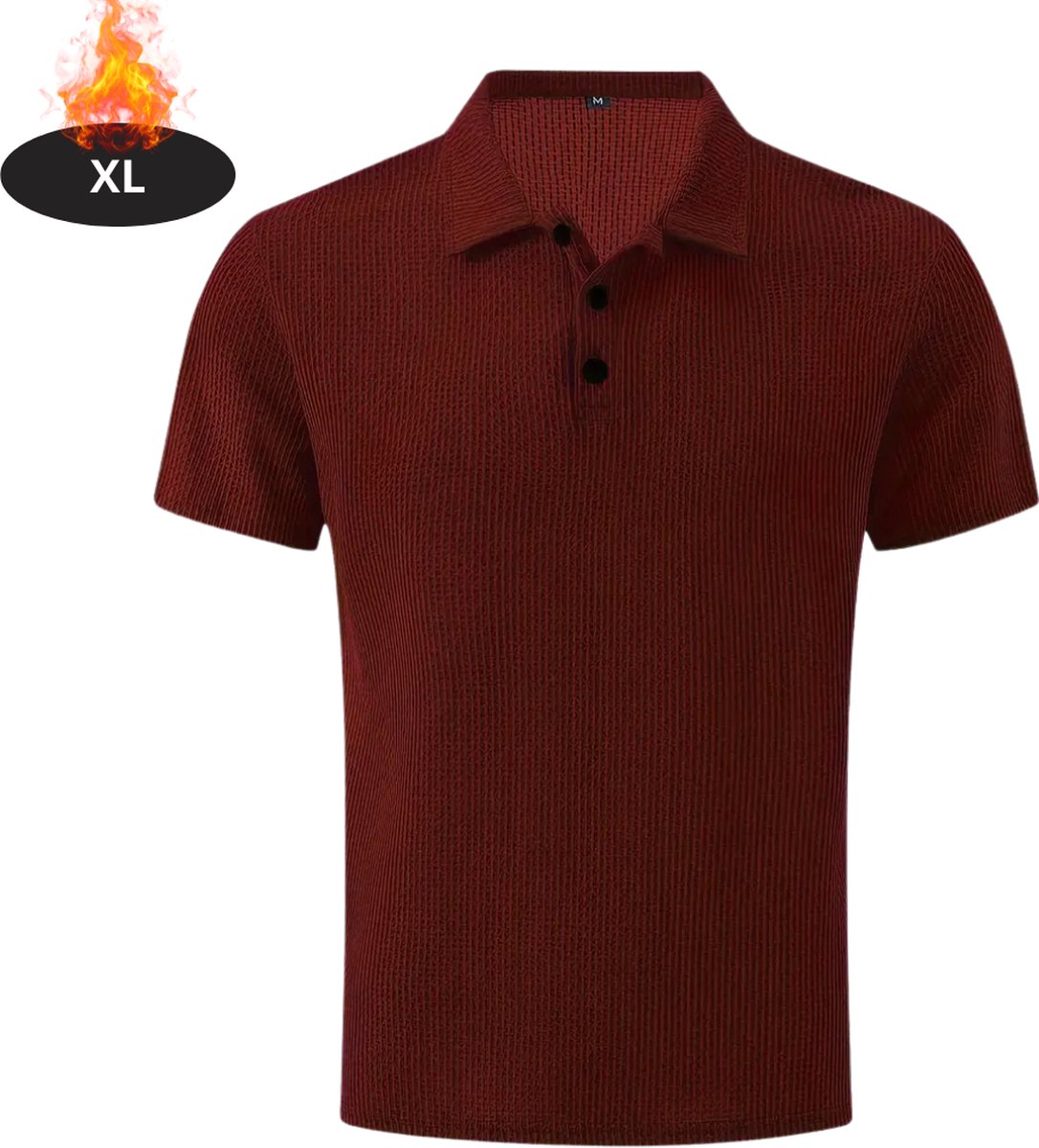 Nivard Poloshirt Heren T-Shirt Heren Shirt Overhemd Polo Shirt Bordeauxrood