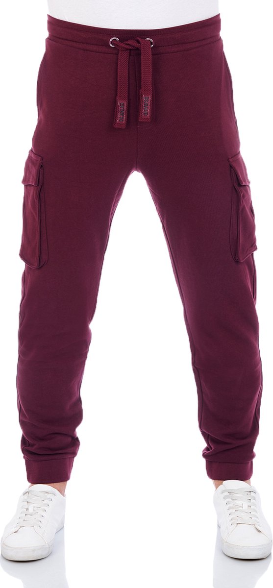 riverso Heren Joggingbroek RIVLoris regular/straight Rood 4XL Volwassenen Sweatpants / Sweatbroek