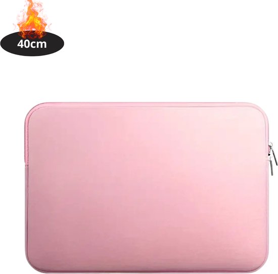 Sacoche pour ordinateur portable Livano résistante aux rayures - Housse pour ordinateur portable - Sac à dos - Sac à bandoulière - Sac pour ordinateur portable - Sac de bureau - Femme et homme - 15 pouces - Rose clair