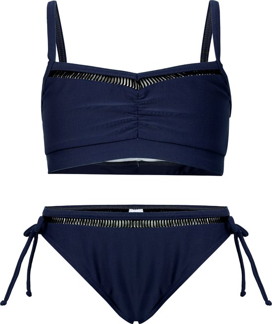 Bikini classic met kant detail - Donkerblauw 152-158