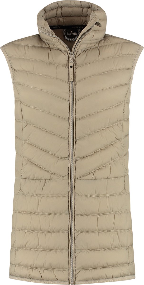 Kjelvik Outdoorbodywarmer Soof Zand Geel