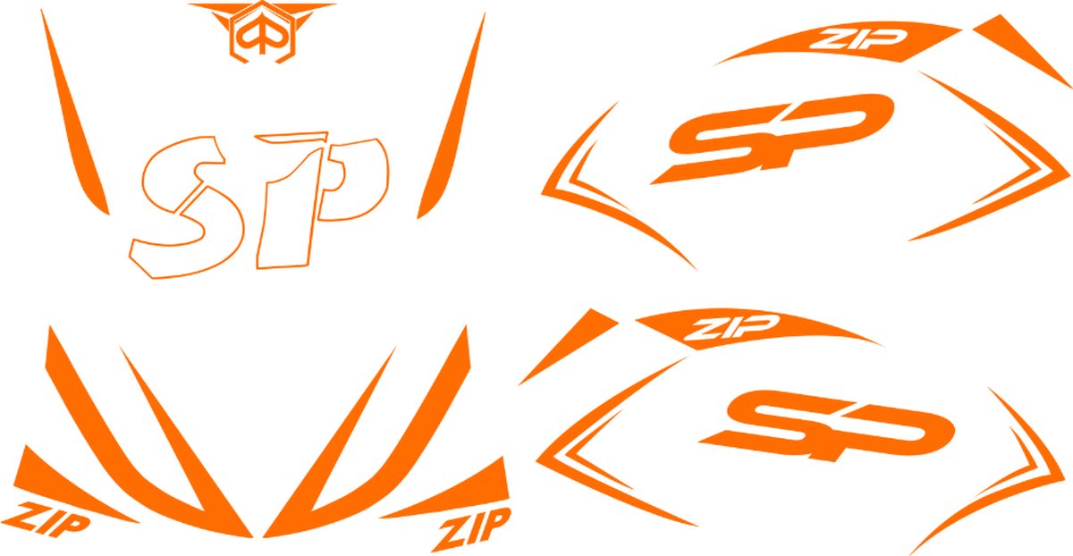 Stickerset Special Zip SP - Oranje