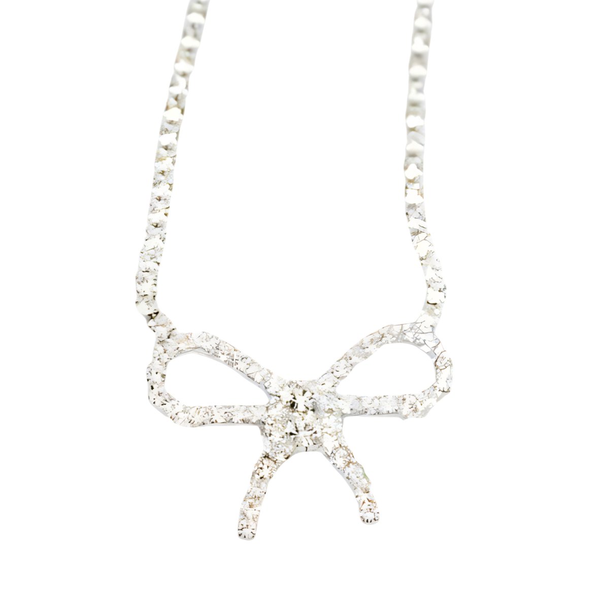 Silver Waterway Ribbon Necklace