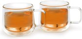 Bol.com Bredemeijer - Dubbelwandige theeglazen Merano 290ml - set van twee stuks aanbieding