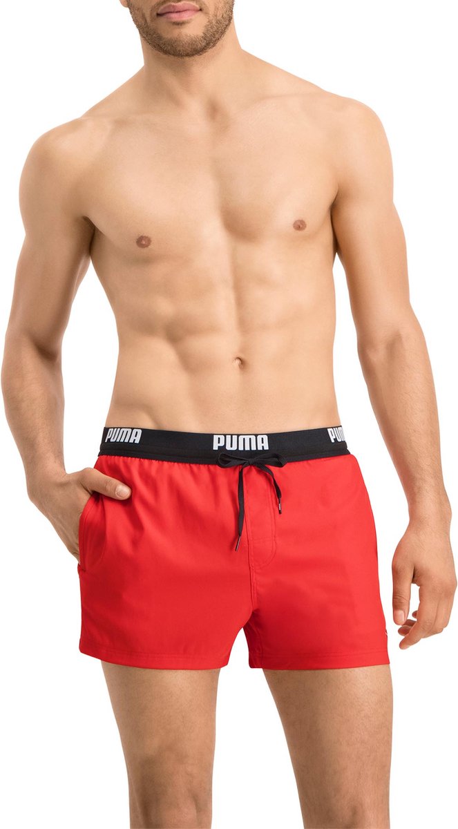 PUMA Swim Logo Short Heren Zwembroek - rood — afbeelding 12