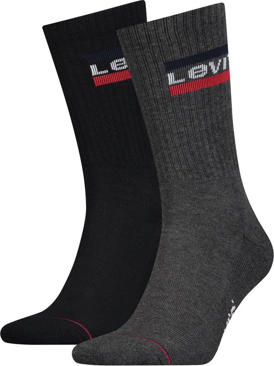 Levi’s Regular Cut Sprtwr Logo Mid 2-Pack Wit
