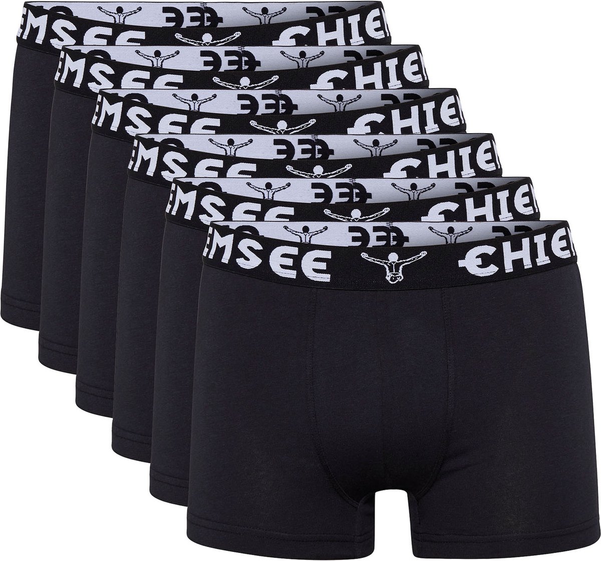 6-PACK Chiemsee Boxershort Heren Trunk-ondergoed Regular Fit Retro Shorts, set van 6