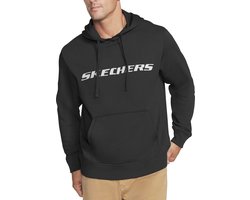 Skechers Apparel Heritage Pullover Hoodie Herensweatshirt met capuchon MHD12 BLK Zwart