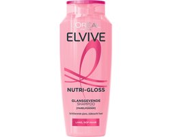 L'Oréal Paris Elvive Nutri-Gloss Shampoo - Glansgevende Shampoo Voor Lang, Dof Haar - Met Parelpoeder - 250ML