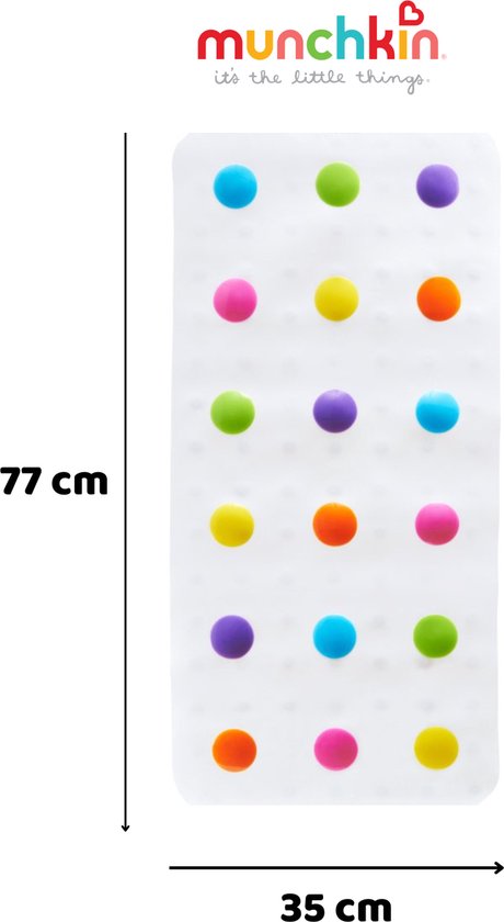 Siège de bain à pois Munchkin Dandy Dots - Blanc