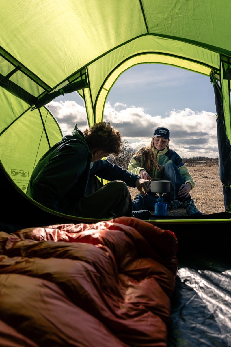 Coleman Darwin 4 Plus Blackout familietent – 4 persoons tent – verduisterende tent – waterdicht - groen – foto 6