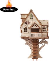 Nivard Bouwpakket Hout - Kinderen - Volwassenen - Bouwpakketten Volwassenen - Boot - Houten Puzzel - 3D - Boomhut