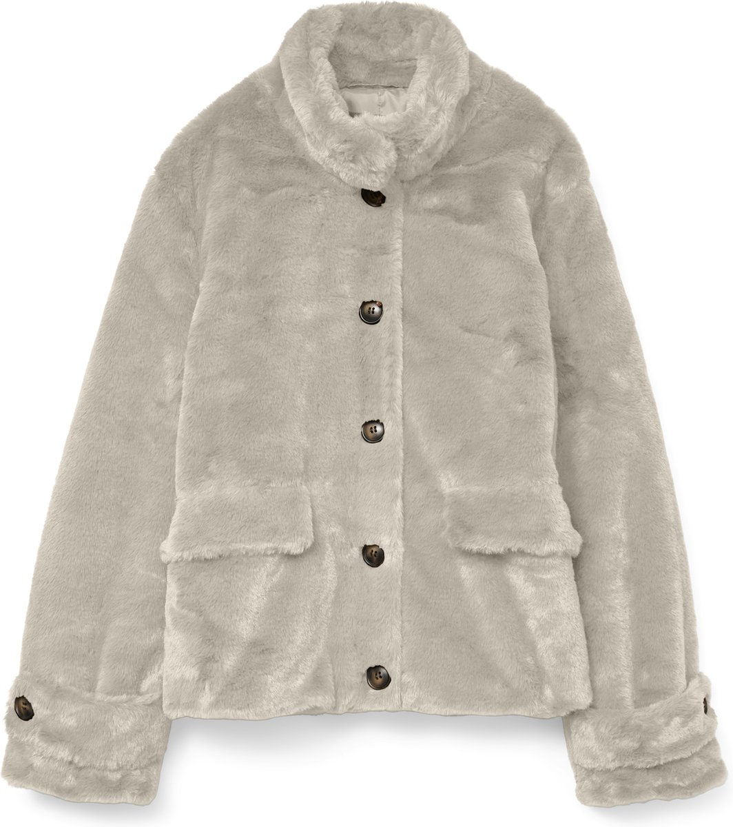 Vero Moda Jas Vmsonjaeva Short Jacket Ga Boo 10310303 Oatmeal Dames Maat - XS
