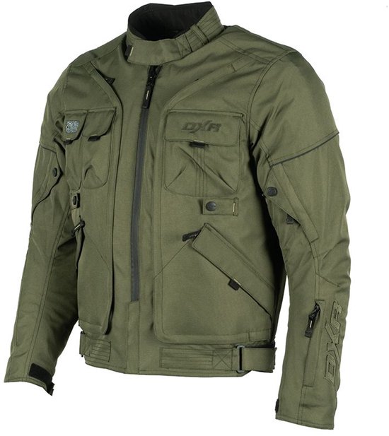 Motorjas D-JACKET Mannen| Middenseizoen|Khaki XL CE-gekeurd van MOTOBLOUZ