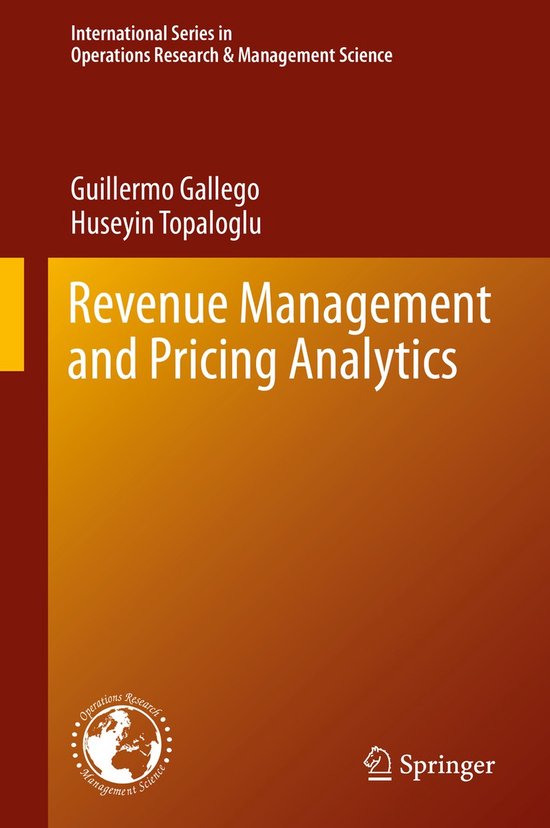 Revenue Management and Pricing Analytics - cover