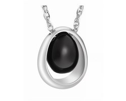 Dutch Duvall | Assieraad teardrop zwart | Ashanger teardrop | As sieraad | assieraden | crematie sieraad | mini urn | asketting