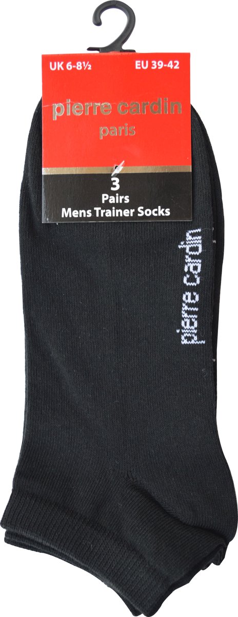 HEREN FITNESS SOKKEN- PIERRE CARDIN- 6 PAAR- ZWART 39/42-SNEAKERSOKKEN