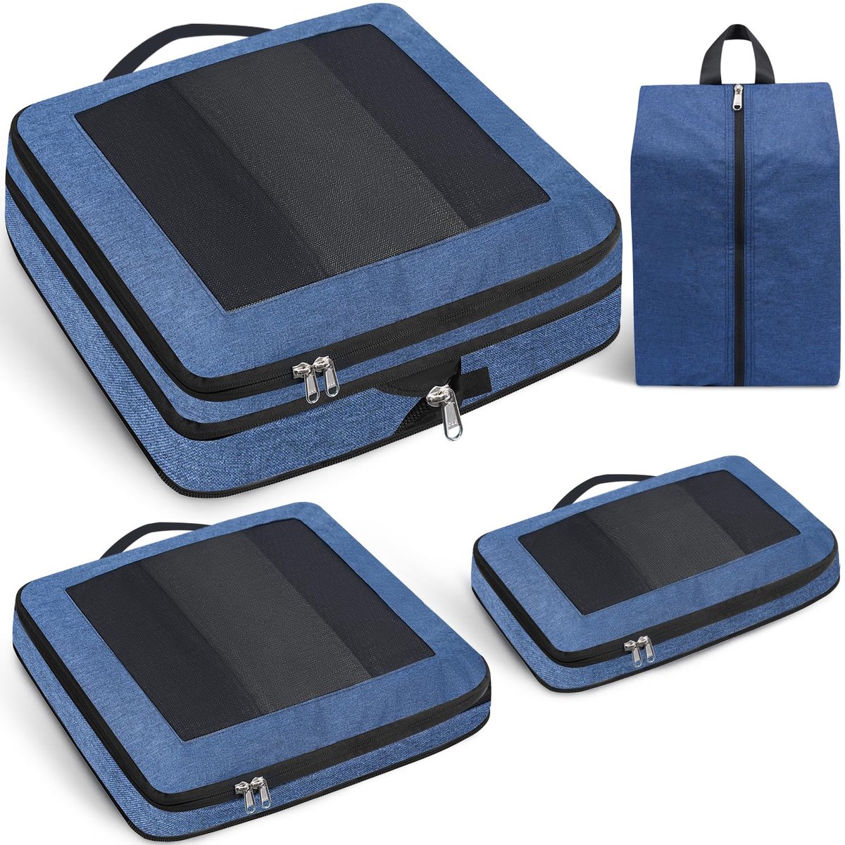 My Ninki ® Uitbreidbare Reisepakjes Organizer Met Verbeterd Netvenster En Compacte Opslagopties