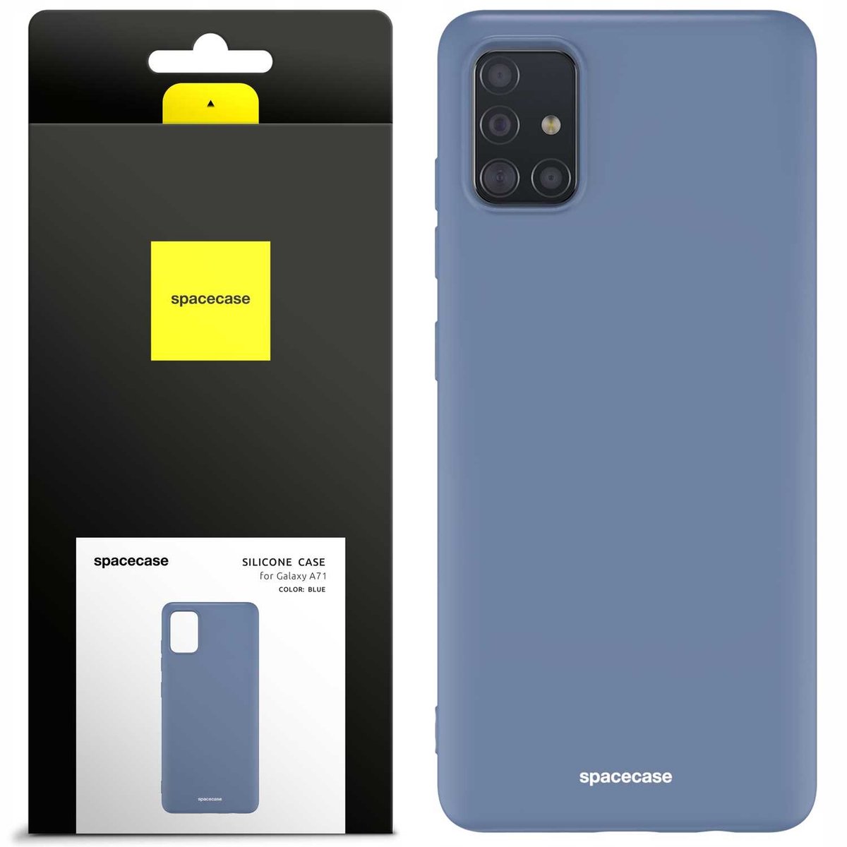 Spacecase Siliconen Hoesje Voor Samsung Galaxy A71 Blauw